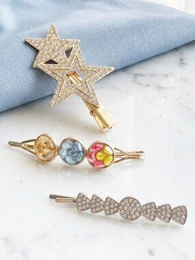 Three Pieces Star Pin Hair Accessory Set